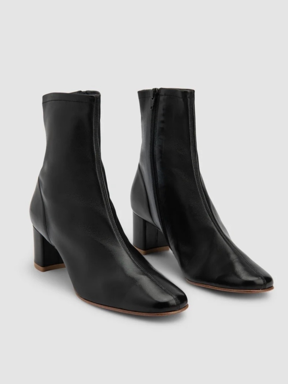 By Far Sofia black leather boots 37EU / 7US